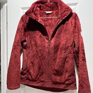 The North Face Red Teddy Jacket Cozy Fleece